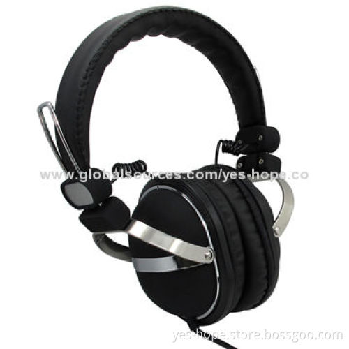 Top quality trendy metal stereo headset with microphone